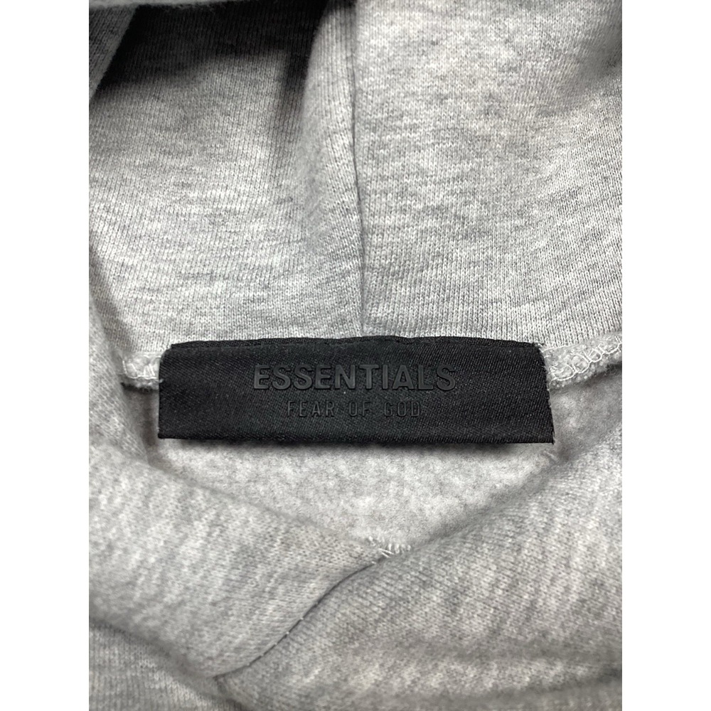 Mens Essentials Fear of God heavyweight hooded sweatshirt small Gray/Black - Picture 5 of 10